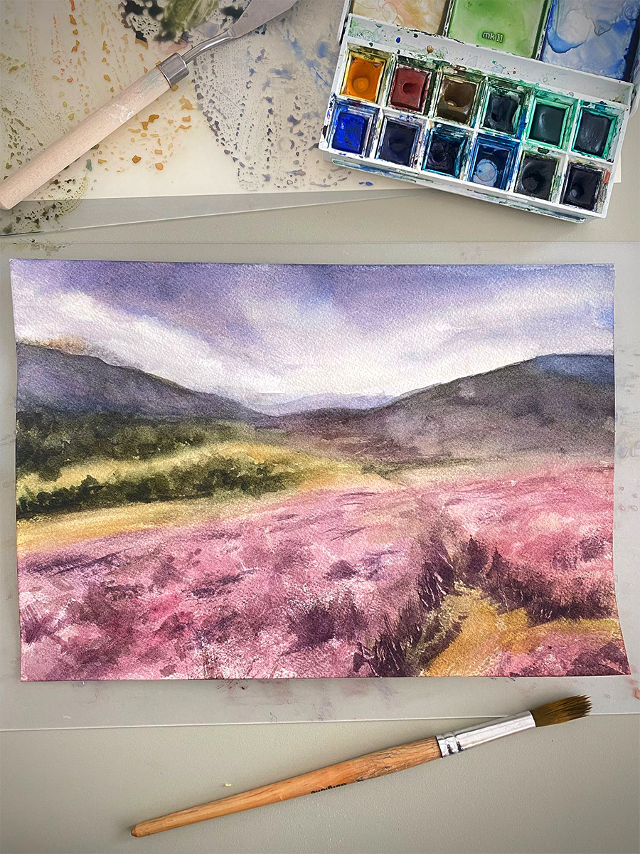 Corso di acquerello per adulti spazio creativo TuTuTu